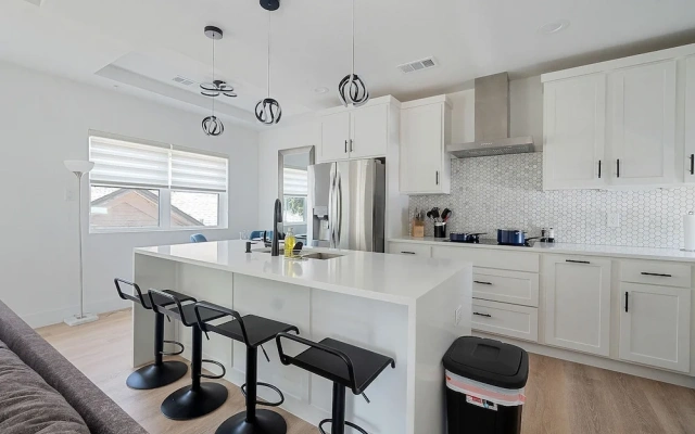 Modern Townhome Rooftop Backyard Garage
