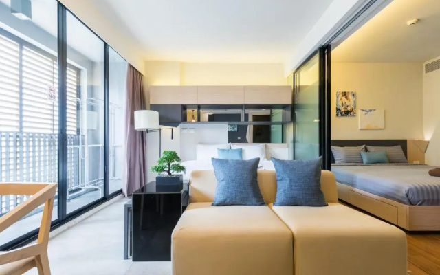 Stylish room ,2beds, Free Wi-Fi,Netflix, BTS Asok, Sukhumvit