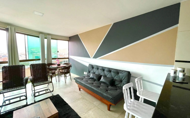 APARTAMENTO BEIRA MAR PRAIA GRANDE ATÉ 7 pessoas