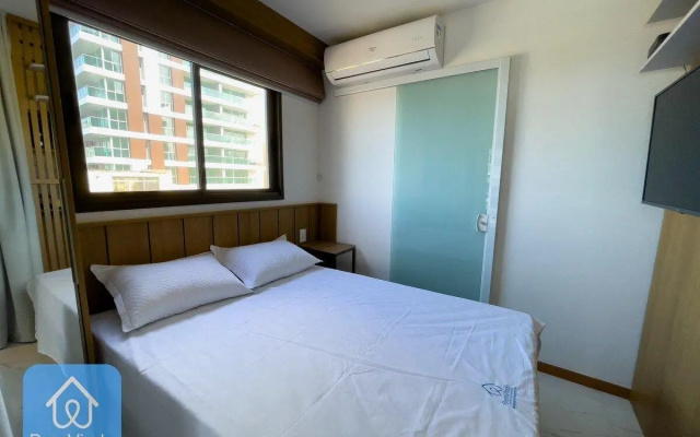 Apartamento Com Linda Vista Mar No Smart Barra 2