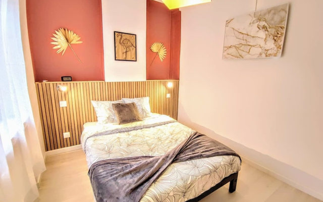 Japandi 4 Chambres Wifi Proche Parc Barbieux