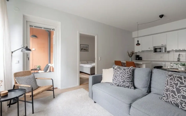 Homelike 1BR Apt with Sauna & Balcony at Pyynikki