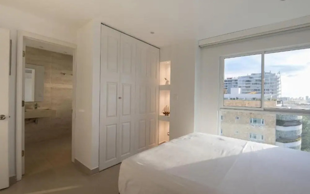 Apartamento con vista al mar 2Hab en Ctg