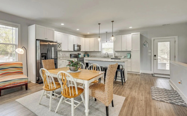 Deck & Games! Pet-friendly Oak Island Home