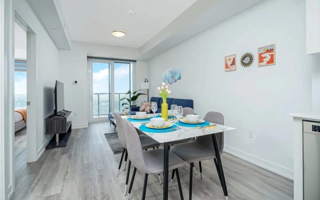 Modern High-rise 24th Floor Condo w Private Patio