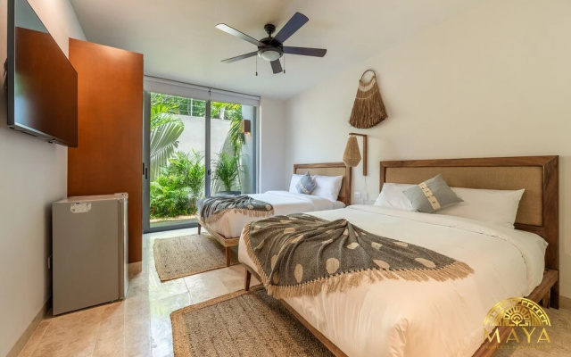 NHOA 102A Lux 2BR Condo Plunge Pool in Aldea Zama