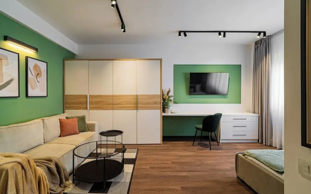 Cismigiu Park Studio - Fresh & Serene Flat with Light-Filled Interiors