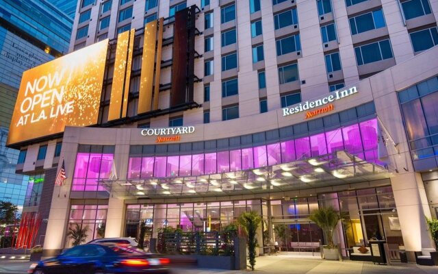 Отель Residence Inn Los Angeles L.A. LIVE США, Лос-Анджелес - отзывы, цены и фото номеров - забронировать отель Residence Inn Los Angeles L.A. LIVE онлайн вид на фасад