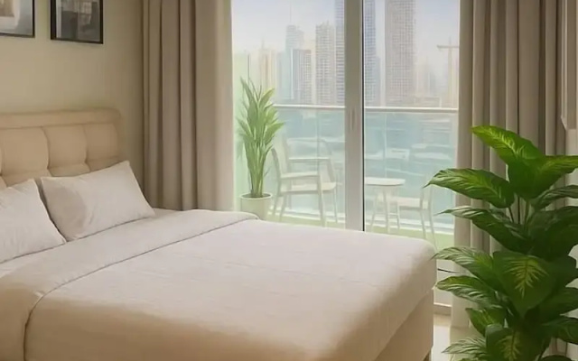 1BHK in Business Bay.Burj View.Balcony
