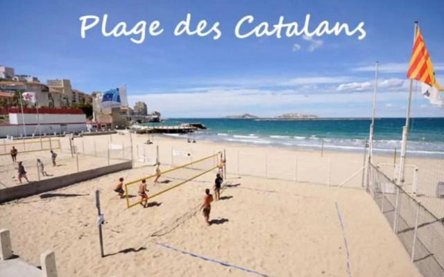 Plage des Catalans Marseille - T2 4 couchages - Pharo Vieux-Port