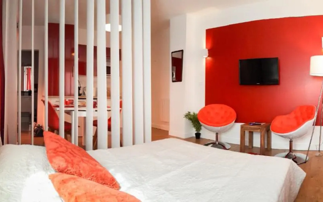 Studio rouge Ramblas Centre Toulouse