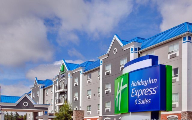 Отель Holiday Inn Express Hotel & Suites Calgary S-Macleod Trail S, an IHG Hotel Канада, Калгари - отзывы, цены и фото номеров - забронировать отель Holiday Inn Express Hotel & Suites Calgary S-Macleod Trail S, an IHG Hotel онлайн вид на фасад