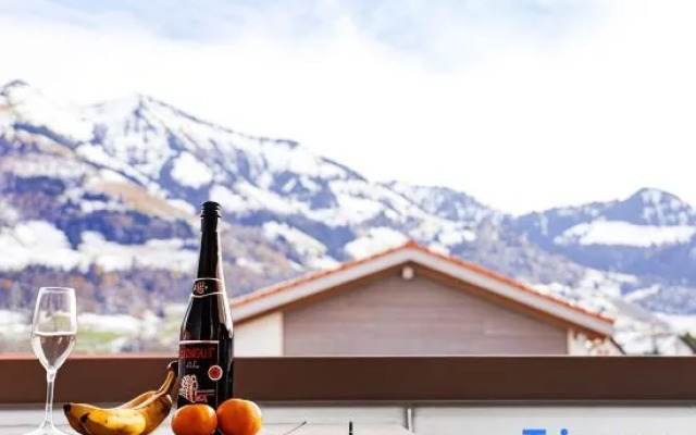 Swiss Alps Gruyère – 3BR, BBQ and parking