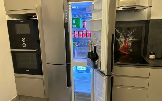 Stylish 1BR Apt w/ Fireplace & High-speed Wifi