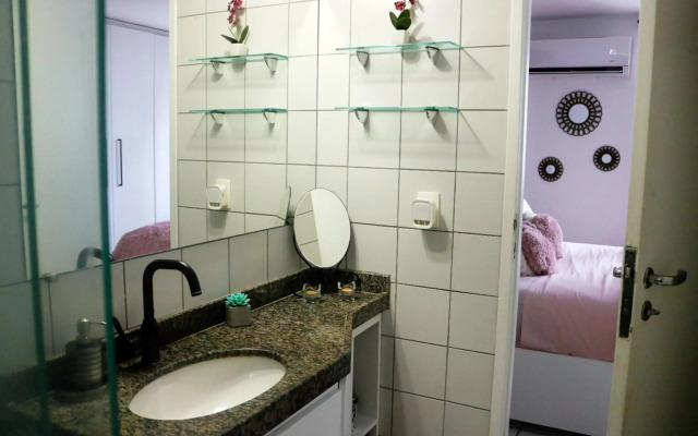 Apartamento com Varanda vista mar, Max 4 Pessoas