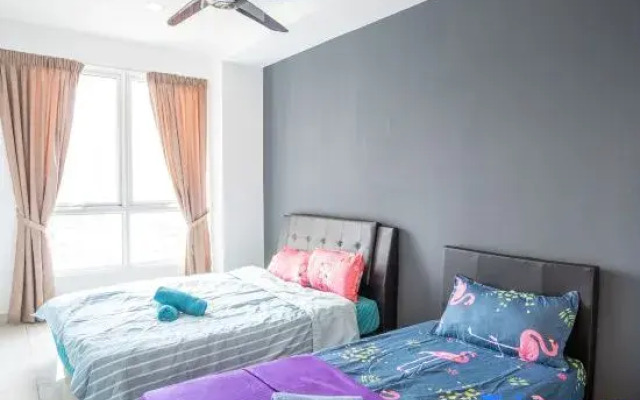 2-bedroom condo with free parking on premises.