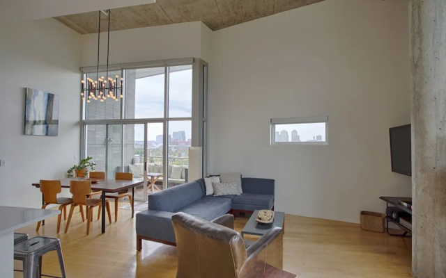Luxe Downtown Penthouse with City Skyline Views