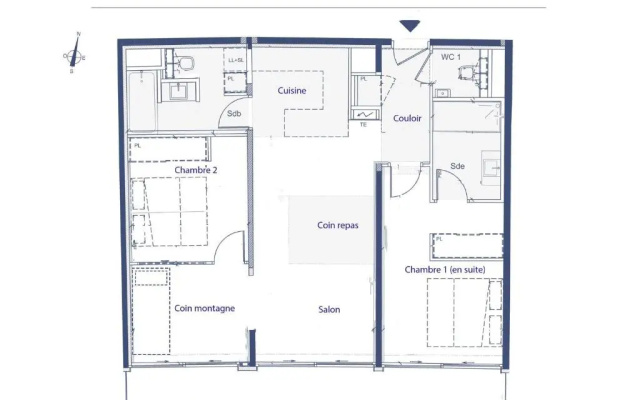 Appartement Tignes, 4 pièces, 6 personnes - FR-1-480-77