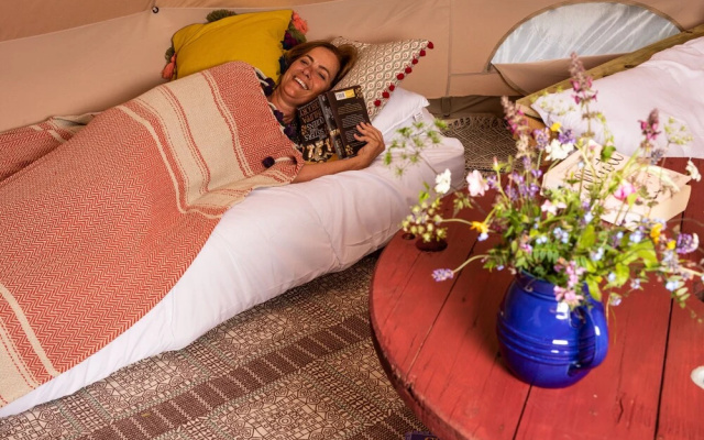 Whispers the Wind Bell Tent Hang Out Zone