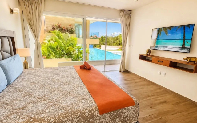 Marina view 3BR pool 7min walk to beach