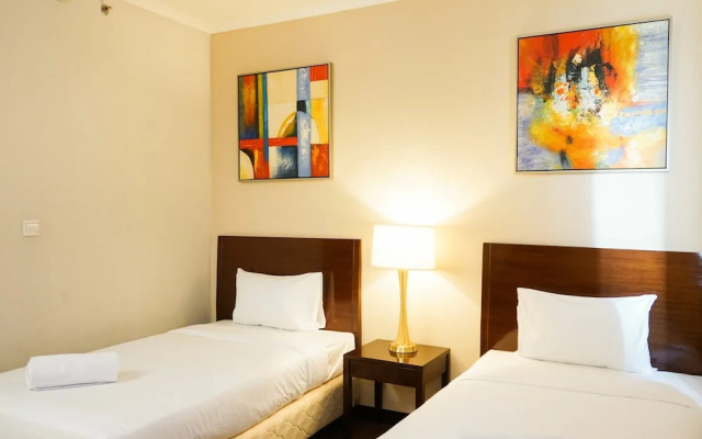 1BR Twin Bed near Dufan at Ancol Marina Apartment
