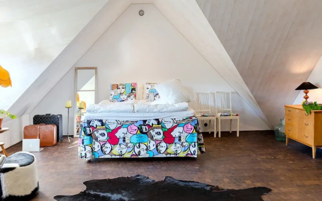 Studio på loftet i två plan
