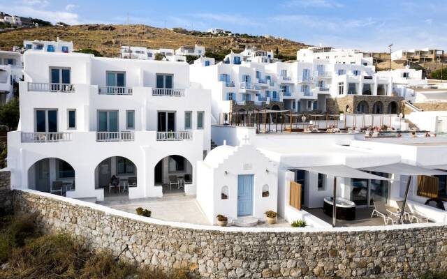 Отель Manoulas Beach Mykonos Resort Греция, Остров Миконос - отзывы, цены и фото номеров - забронировать отель Manoulas Beach Mykonos Resort онлайн вид на фасад