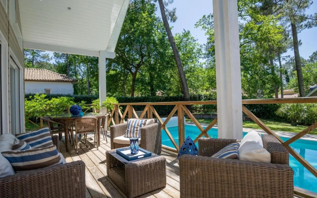 Villa a Biscarrosse Avec Piscine Chauffee Et Jardin Pour 6 Personnes - Fr-1-521-93
