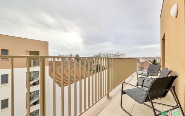 Pleasant Apt With Balcony-6p-close to Disney/paris