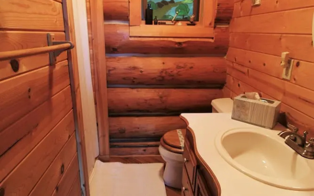 Pinecone Log Cabin