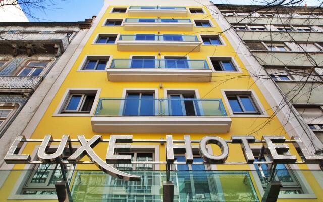 Отель Luxe Hotel by turim hotéis Португалия, Лиссабон - 4 отзыва об отеле, цены и фото номеров - забронировать отель Luxe Hotel by turim hotéis онлайн вид на фасад