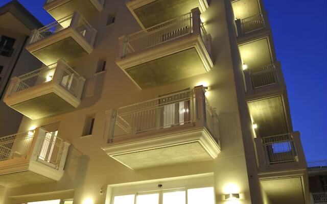 Residence Hotel Rubino Риччоне вид на фасад