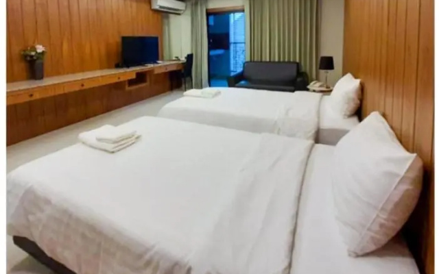 Private wooden style studio room in city area