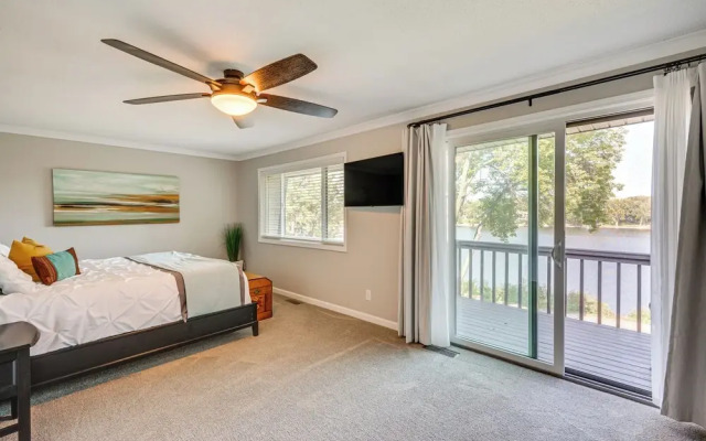 Riverfront Champlin Townhome w/ Deck & Water View!