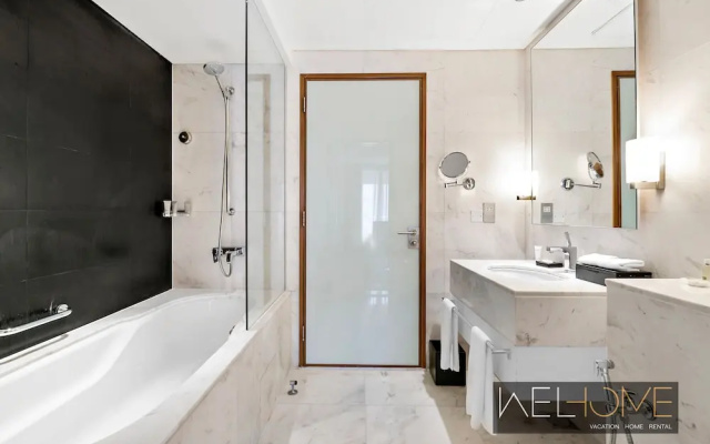 WelHome - Breathtaking Apt with Partial View of Burj Khalifa