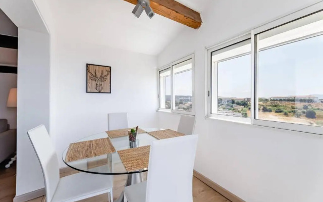 Appartement cosy Verduron vue mer panoramique