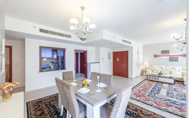 Marco Polo - Charming 3BR in JBR with Marina Views