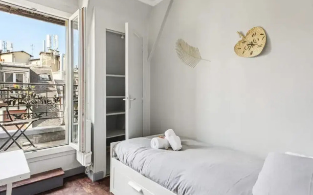Charming Studio- Balcony in Montmartre- Mobility