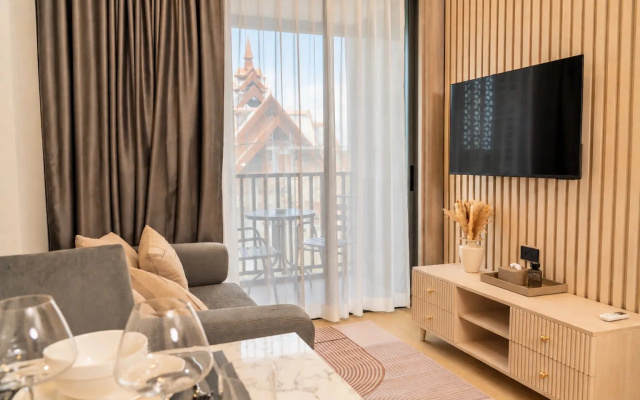 Апартаменты 1BR Ozone Oasis Pool Gym & Beach Shuttle