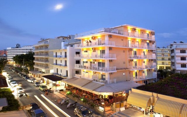 Отель Pearl Hotel Греция, Родос - отзывы, цены и фото номеров - забронировать отель Pearl Hotel онлайн вид на фасад
