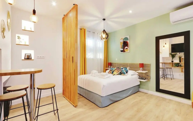 Charming Apartment With AC -1br-3p- Sentier