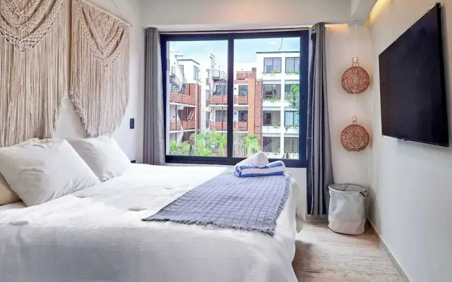 Pool & Rooftop in Tulum. 2 Bedrooms Flat
