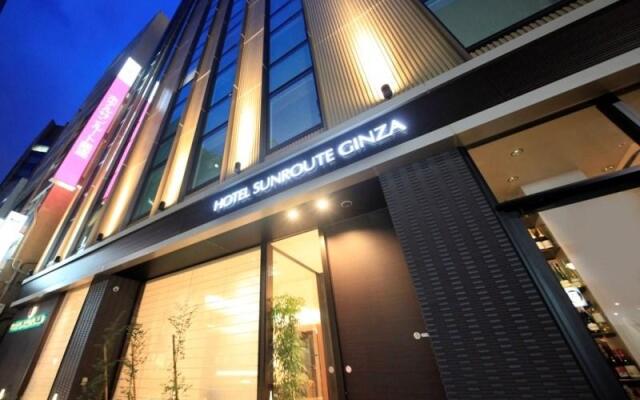 Hotel Sunroute Ginza вид на фасад