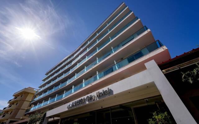Отель Manousos City Hotel Греция, Родос - отзывы, цены и фото номеров - забронировать отель Manousos City Hotel онлайн вид на фасад
