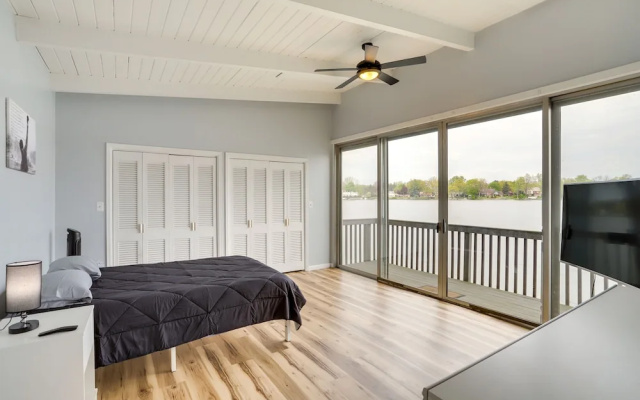 Riverfront Elkhart Rental: Deck & Ping Pong Table!