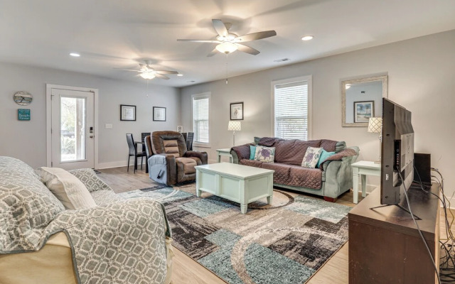 Deck & Games! Pet-friendly Oak Island Home