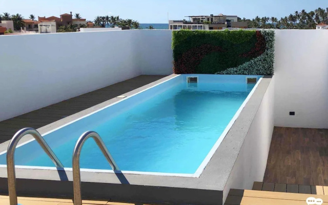 Departamento con terraza y alberca (L-8)