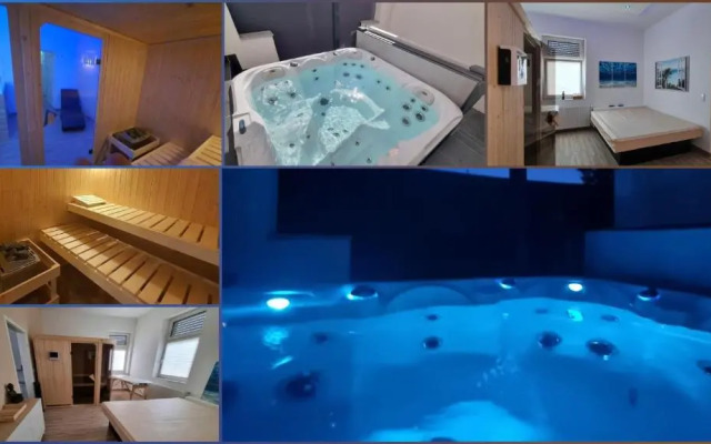 Apartment mit Whirlpool, Wasserbett & Sauna