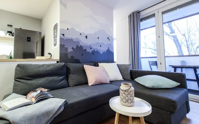 Апартаменты Powisle Riverside Apartment комната для гостей
