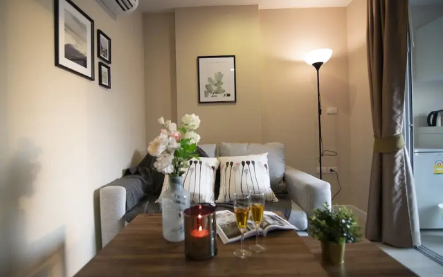 Near BK University Quiet Condo in Rama4 bkb130